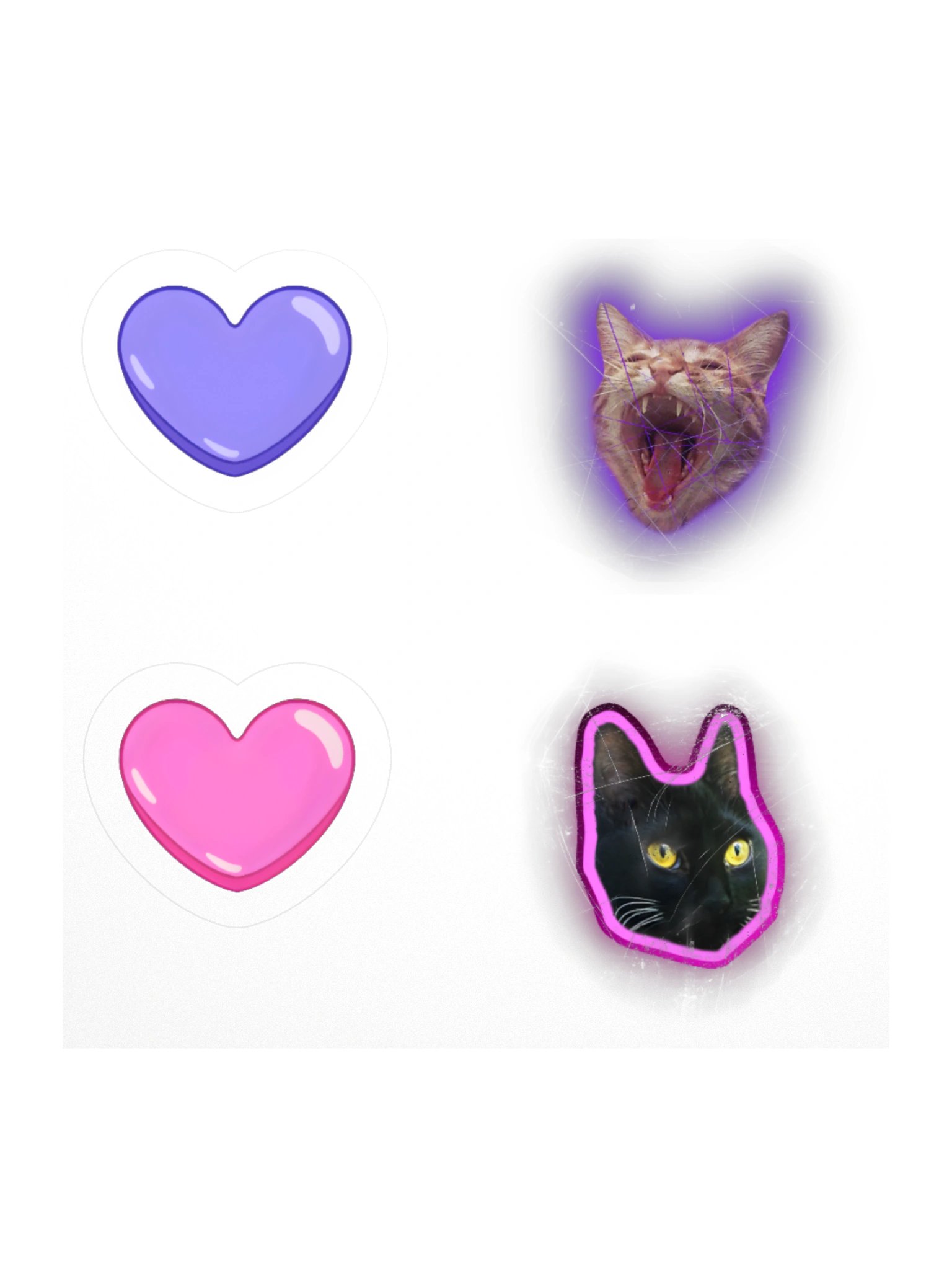 Astro and Lucipurrrrr Kiss Cut Sticker Set product image (1)
