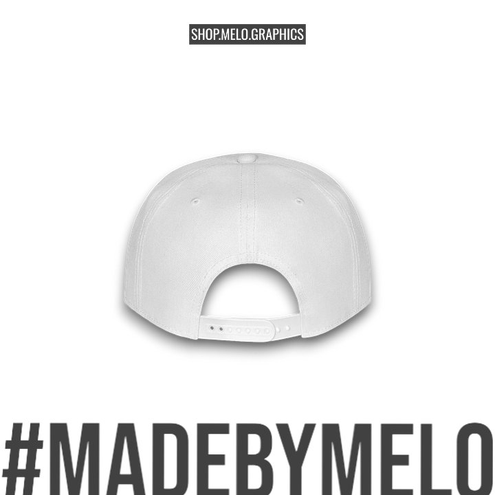 MELOgraphics Classic: Whiteout - Snapback Hat | #MadeByMELO product image (2)