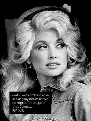 I’m heart broken, such a bright shining loss. Rest easy, Ms Dolly Parton.

This tattoo was such an honor to do… done in 2021,...