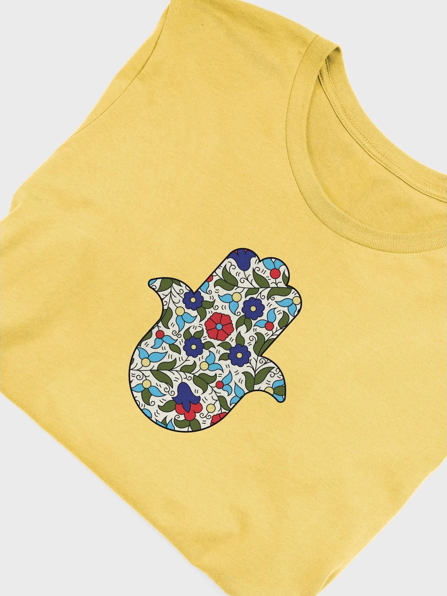 Hamsa Hand Khalili Floral Unisex T-shirt product image (5)