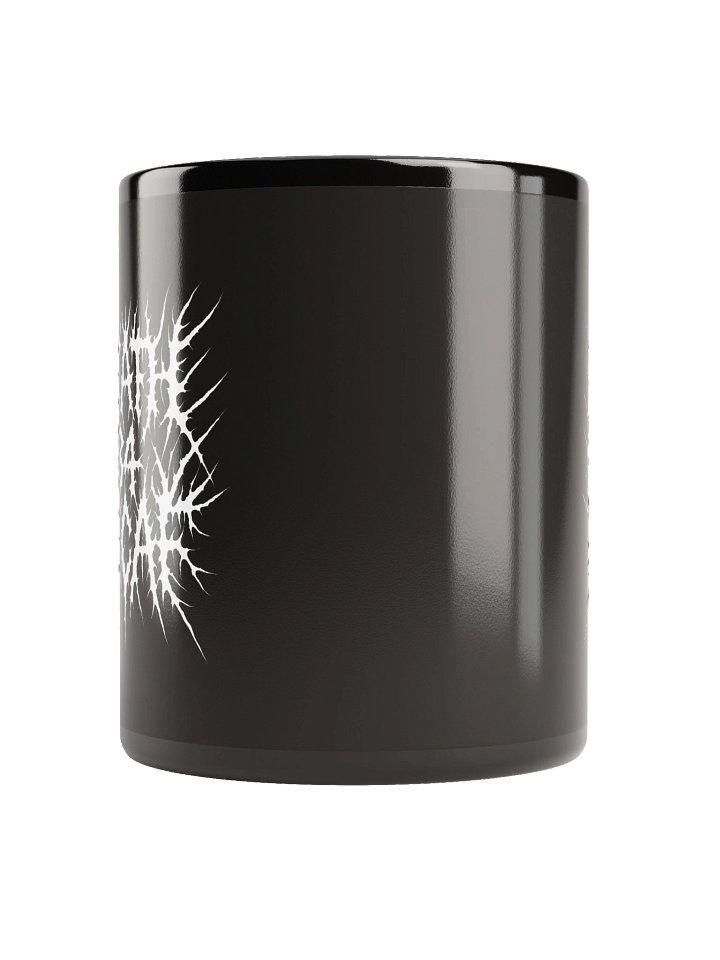 White on Black Metal Mug product image (2)