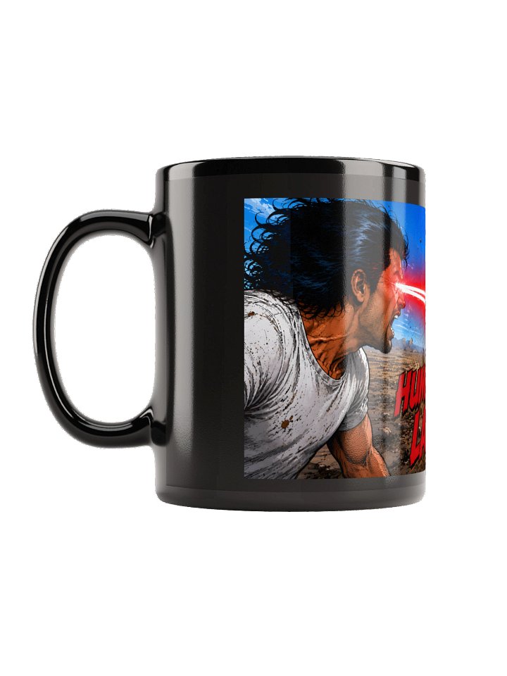 JR4 Human Laser Coffee Mug (BLACK) product image (1)