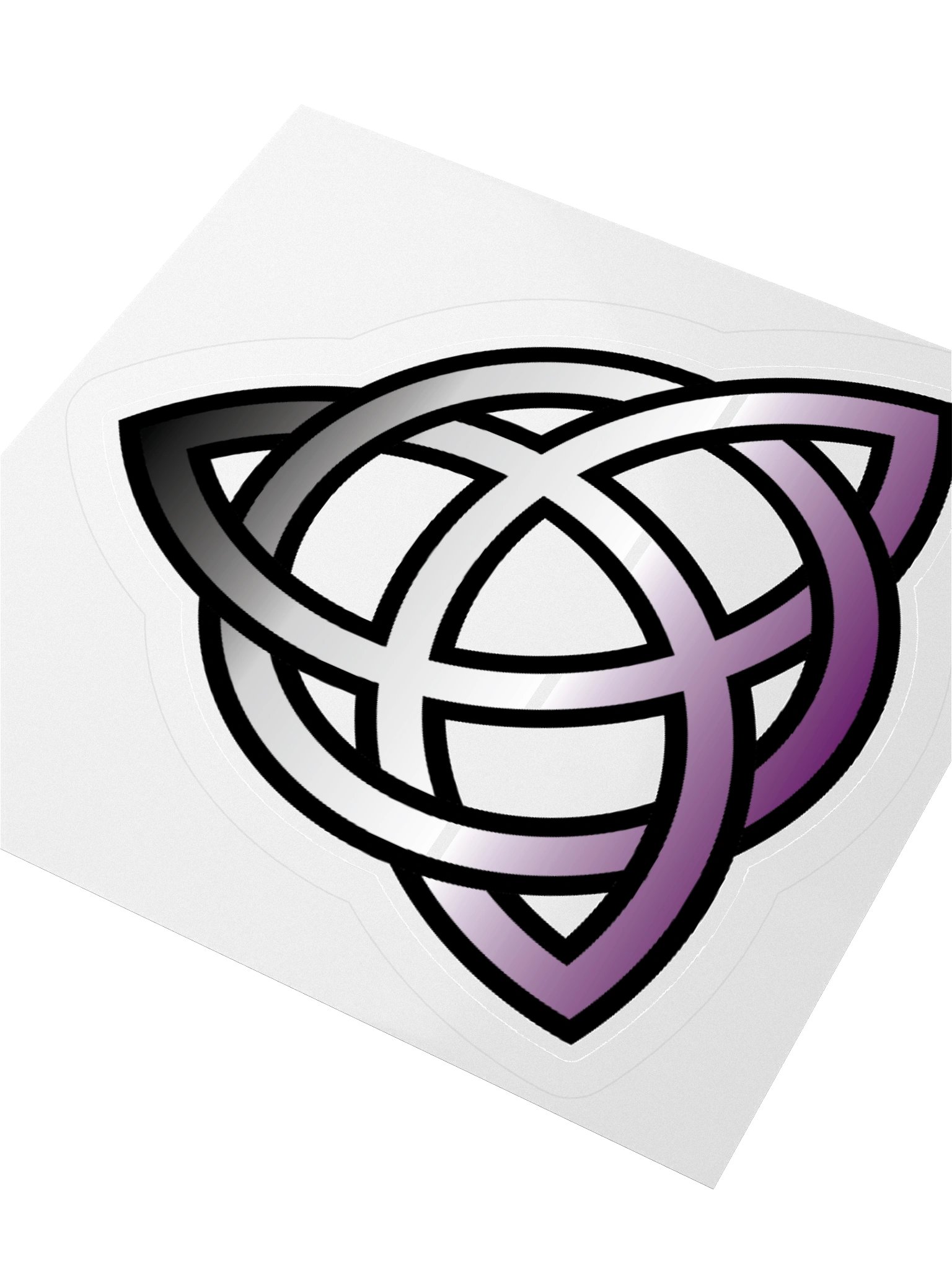 Asexual Pride Gradient Celtic Knot Sticker product image (9)