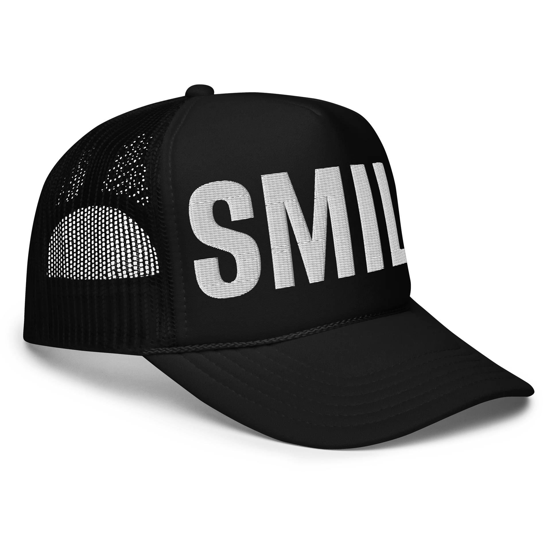 SMILE (White Font) Foam Trucker Hat product image (3)