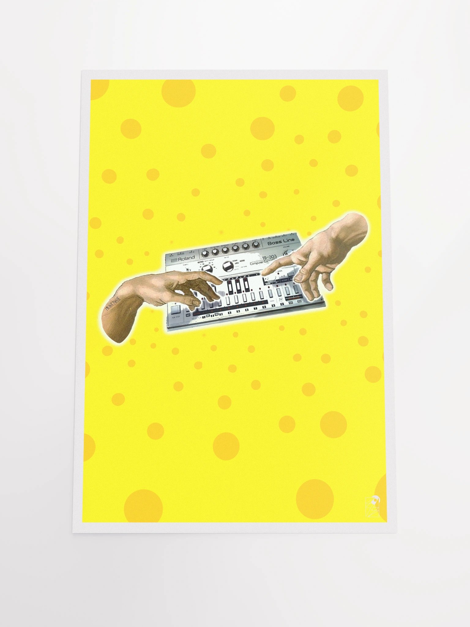The creation of (tb-3-0-3), by Frank Fonik, Techno EDM Matte Paper Poster product image (1)