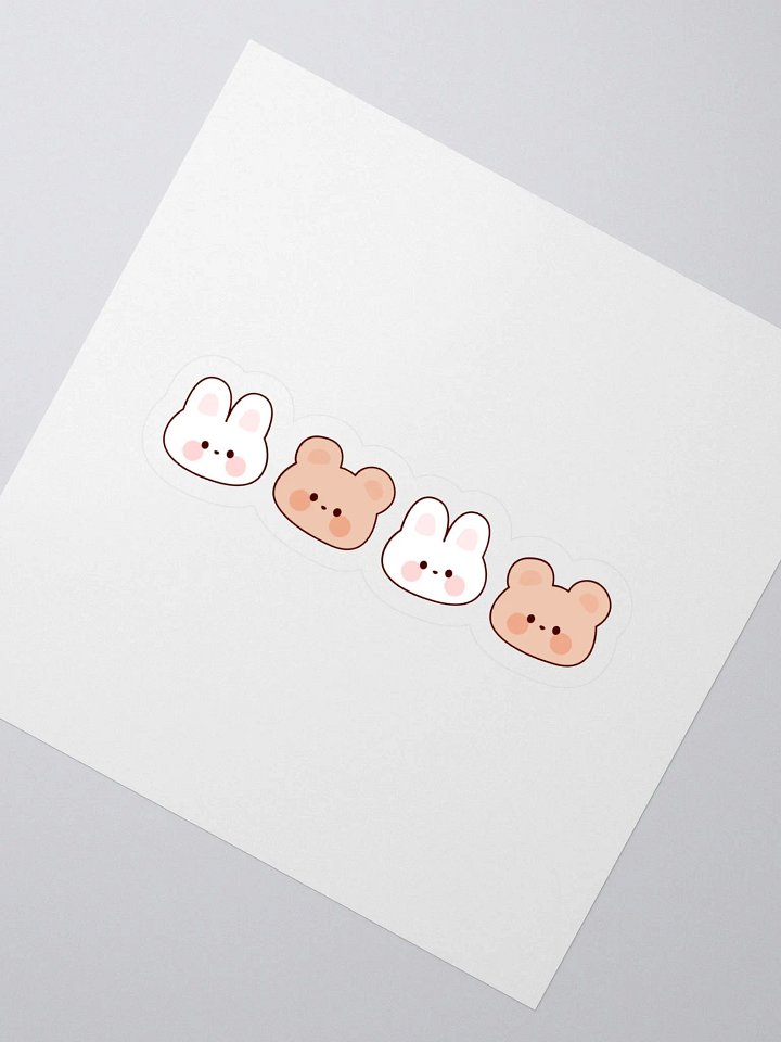Cute Animal Kiss Cut Stickers Set product image (2)