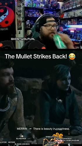 The Return Of The Mullet Rizz!!! 😉😂 #jedisurvivor #mullet #rizz #streamer #twitch