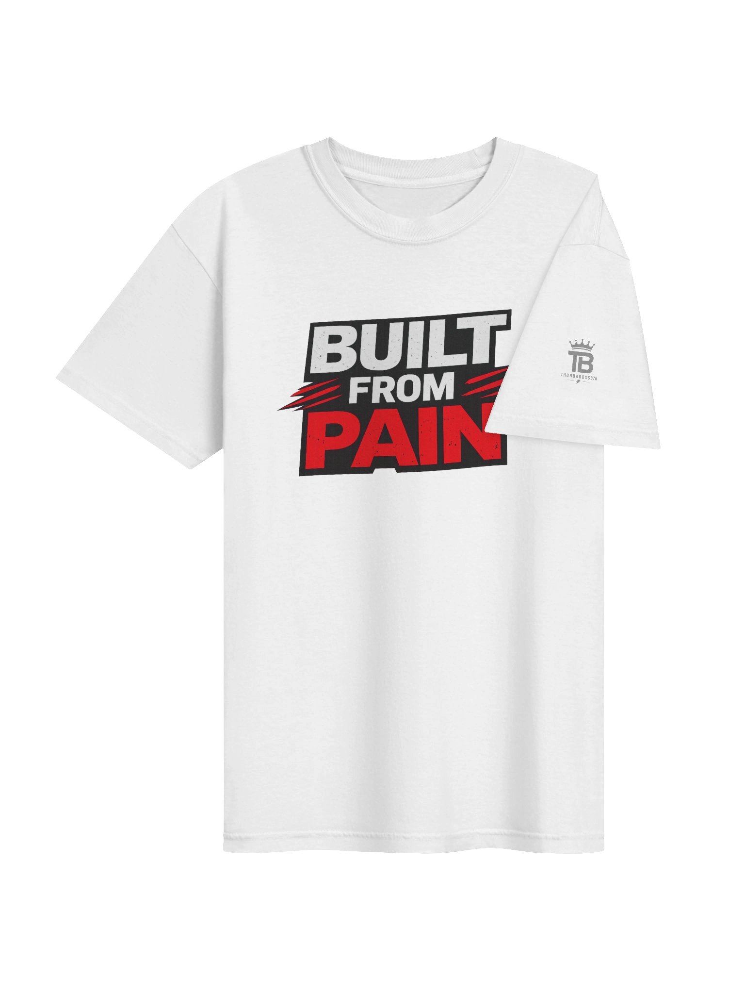 Built From Pain Tee – White Edition product image (4)