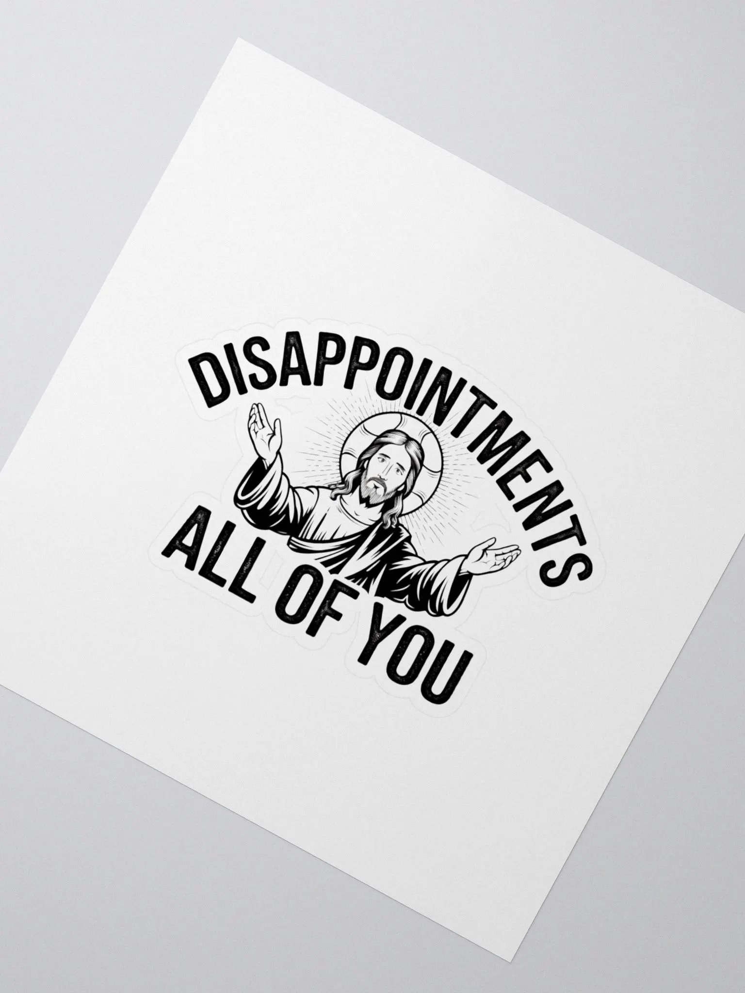 Divine Disappointment Kiss Cut Stickers product image (4)