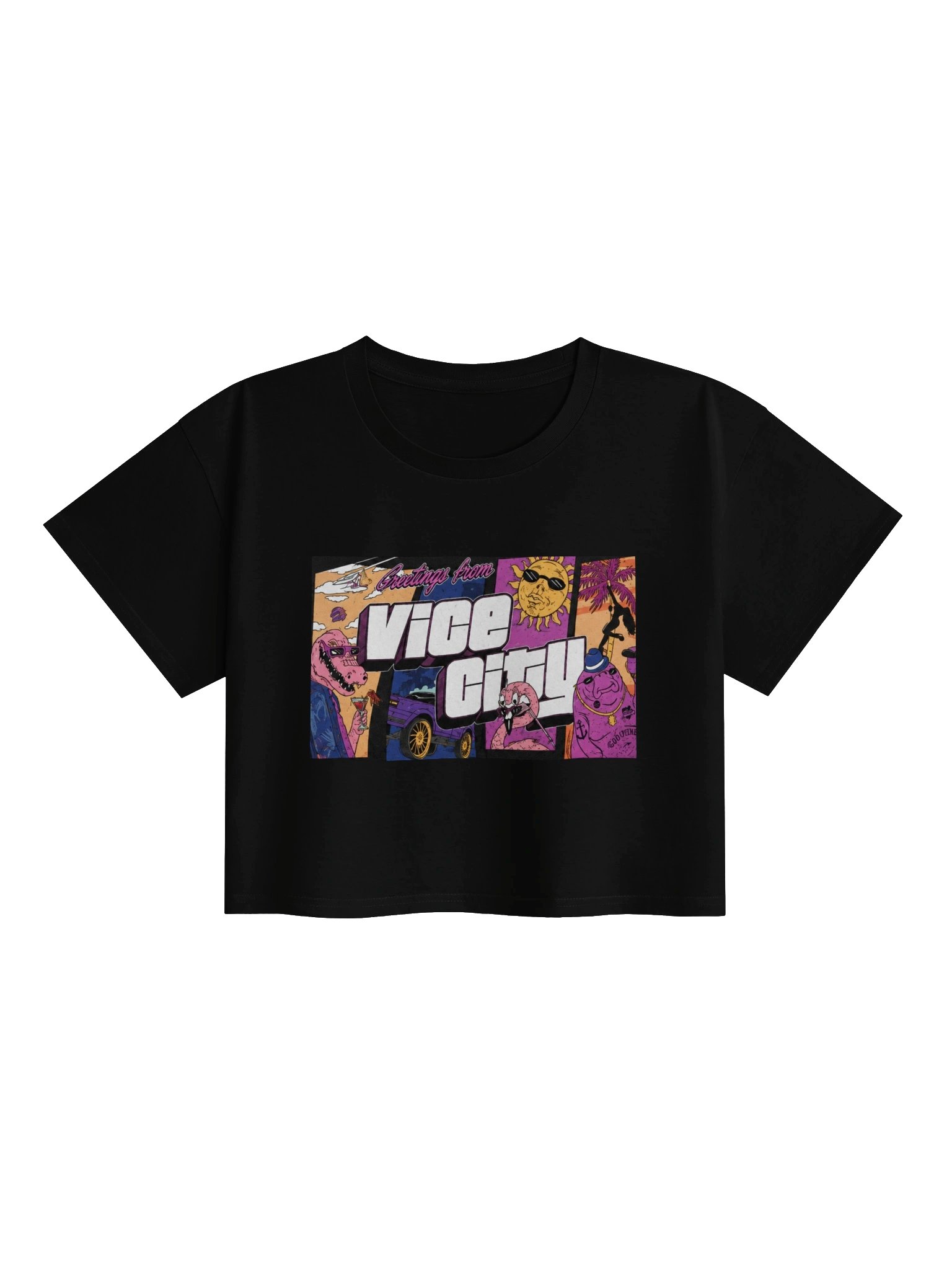 GTA VI Lucia Caminos Vice City Alligator Crop Top product image (1)