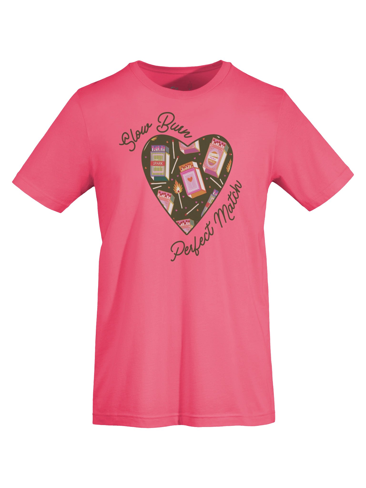 Slow Burn Perfect Match | Black Lined Colorful Heart logo - B&C product image (5)