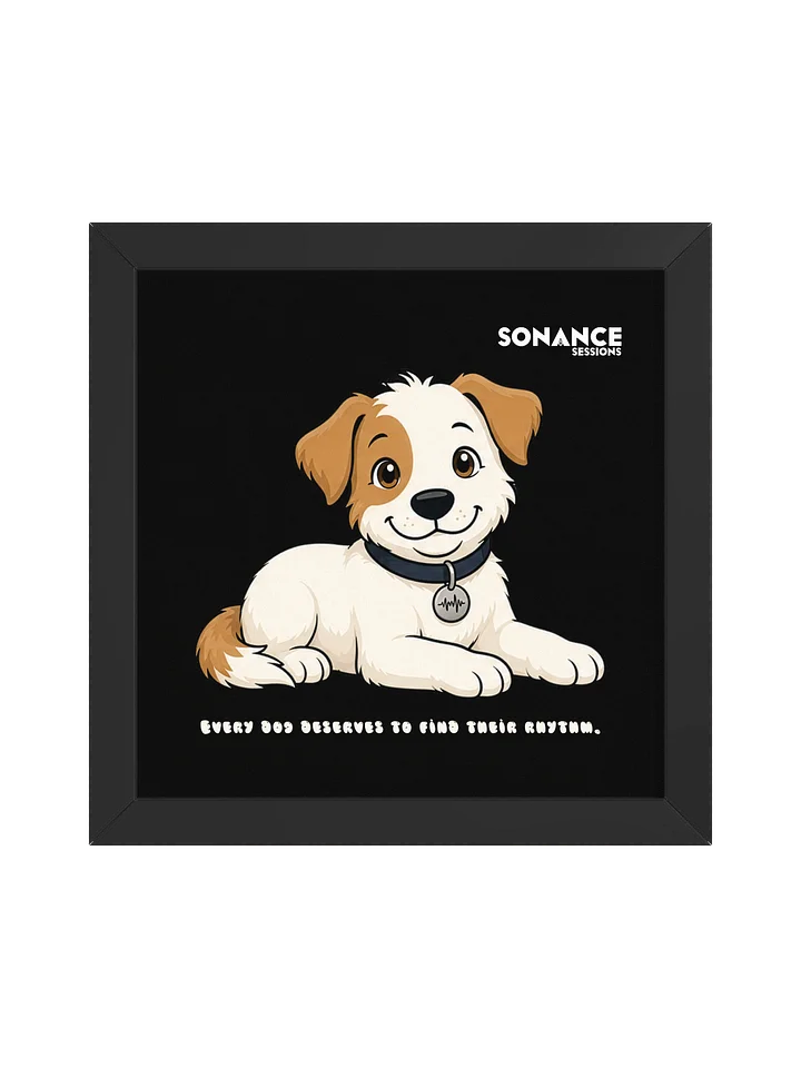 Sonance Dog Framed Matte Poster (Lying Down) product image (1)