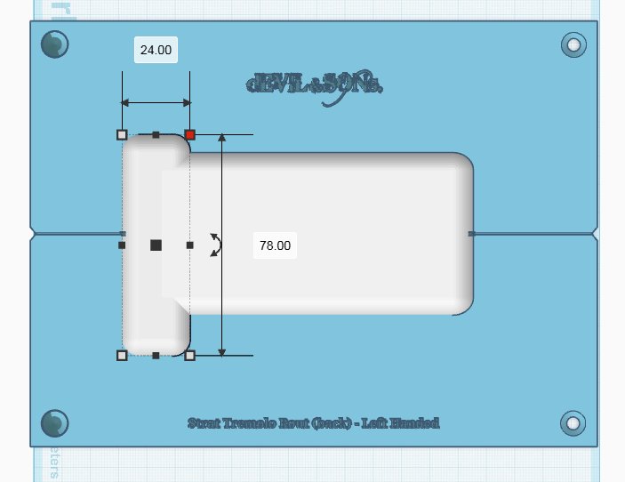 Stratocaster Tremolo Router Template LEFT HANDED (3D Print Files) product image (3)