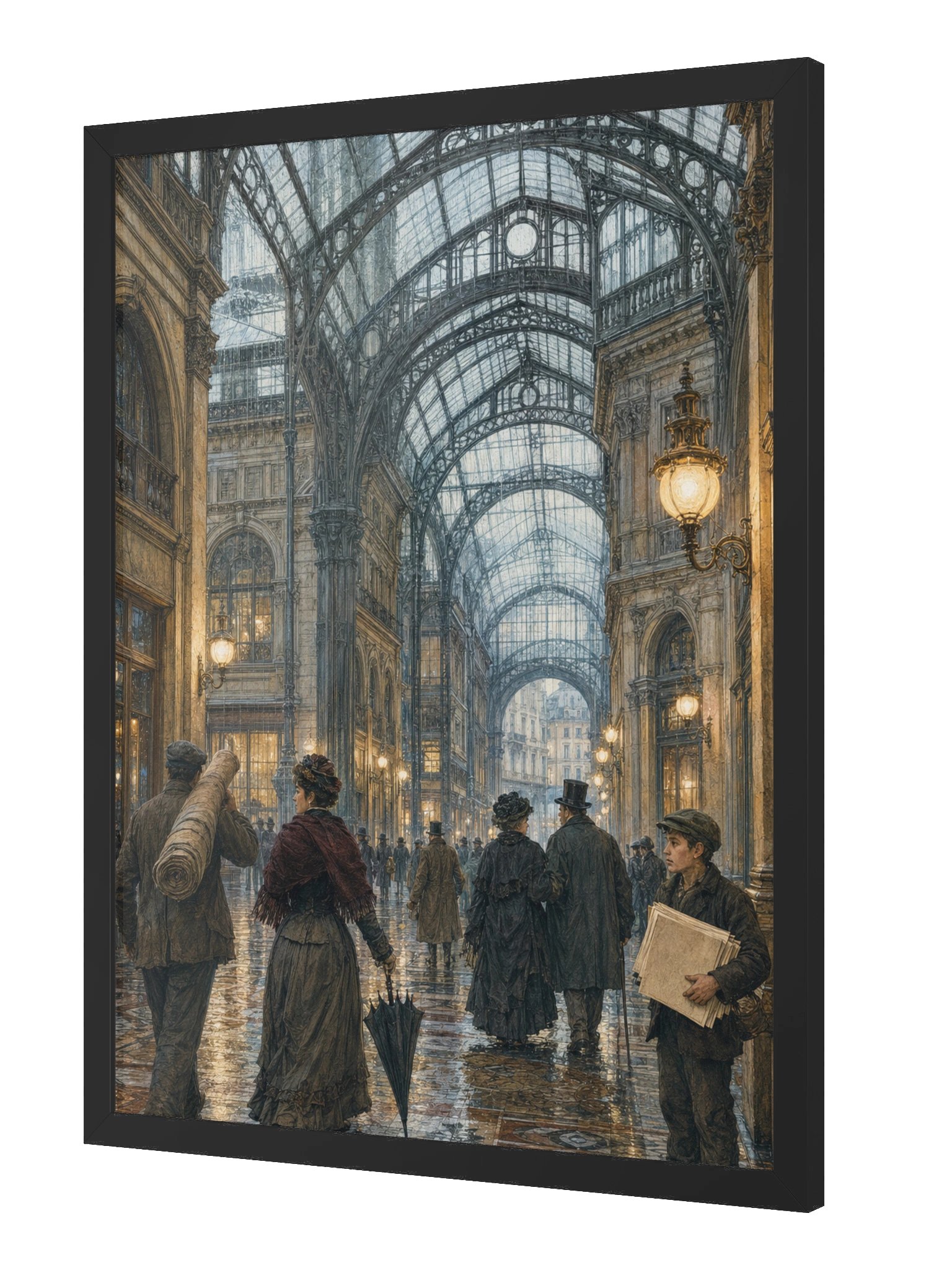 Milano tra Ferro e Vetro — Framed Matte Art Print product image (3)