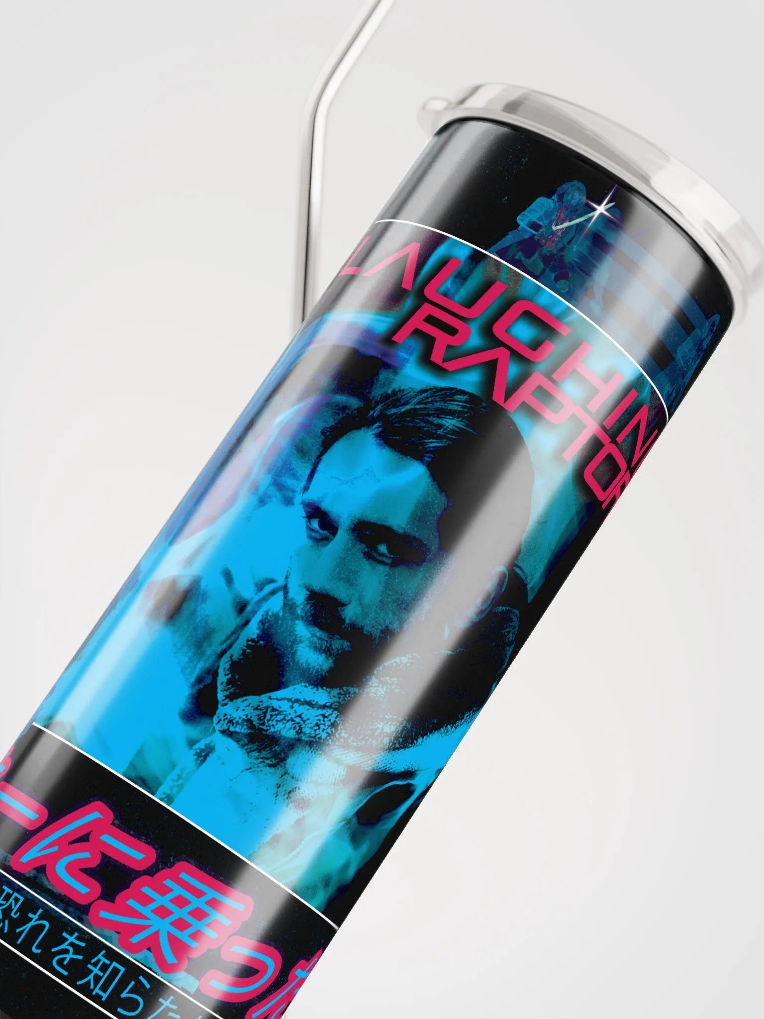 Neon Noir: Laughing Raptor Tumbler product image (5)