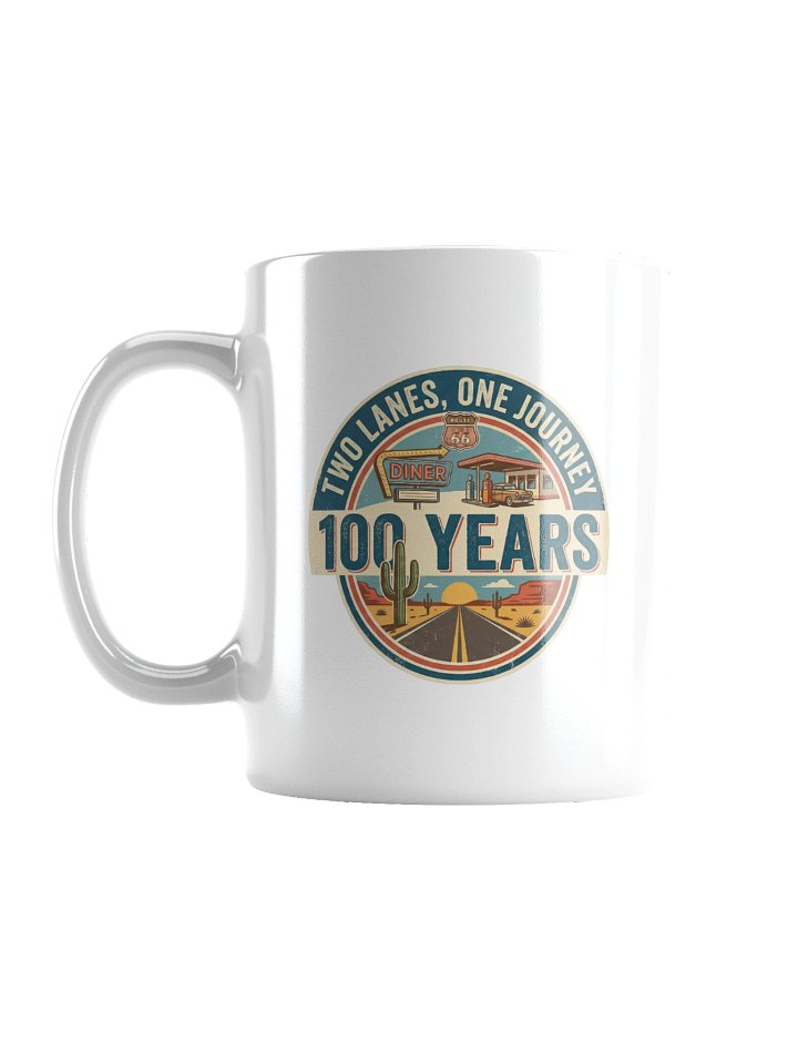 Two Lanes, One Journey - V2 Coffee Cup White product image (1)