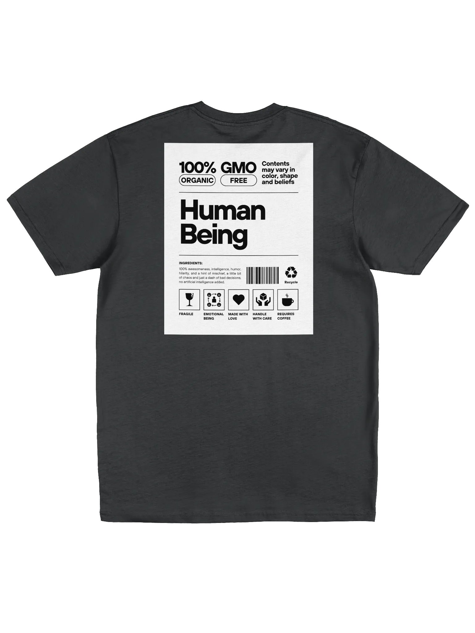 Mr. Wheels 100% Organic Human Being Tee product image (3)