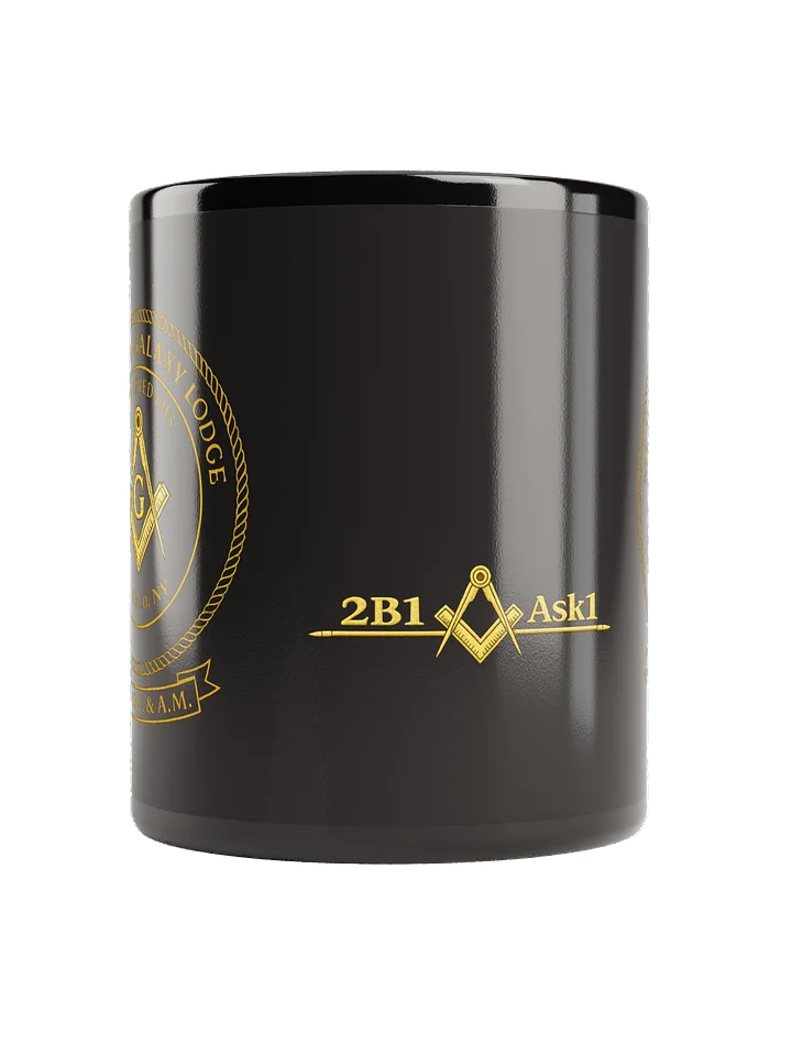 MMG Masonic Emblem Black Glossy Mug product image (2)