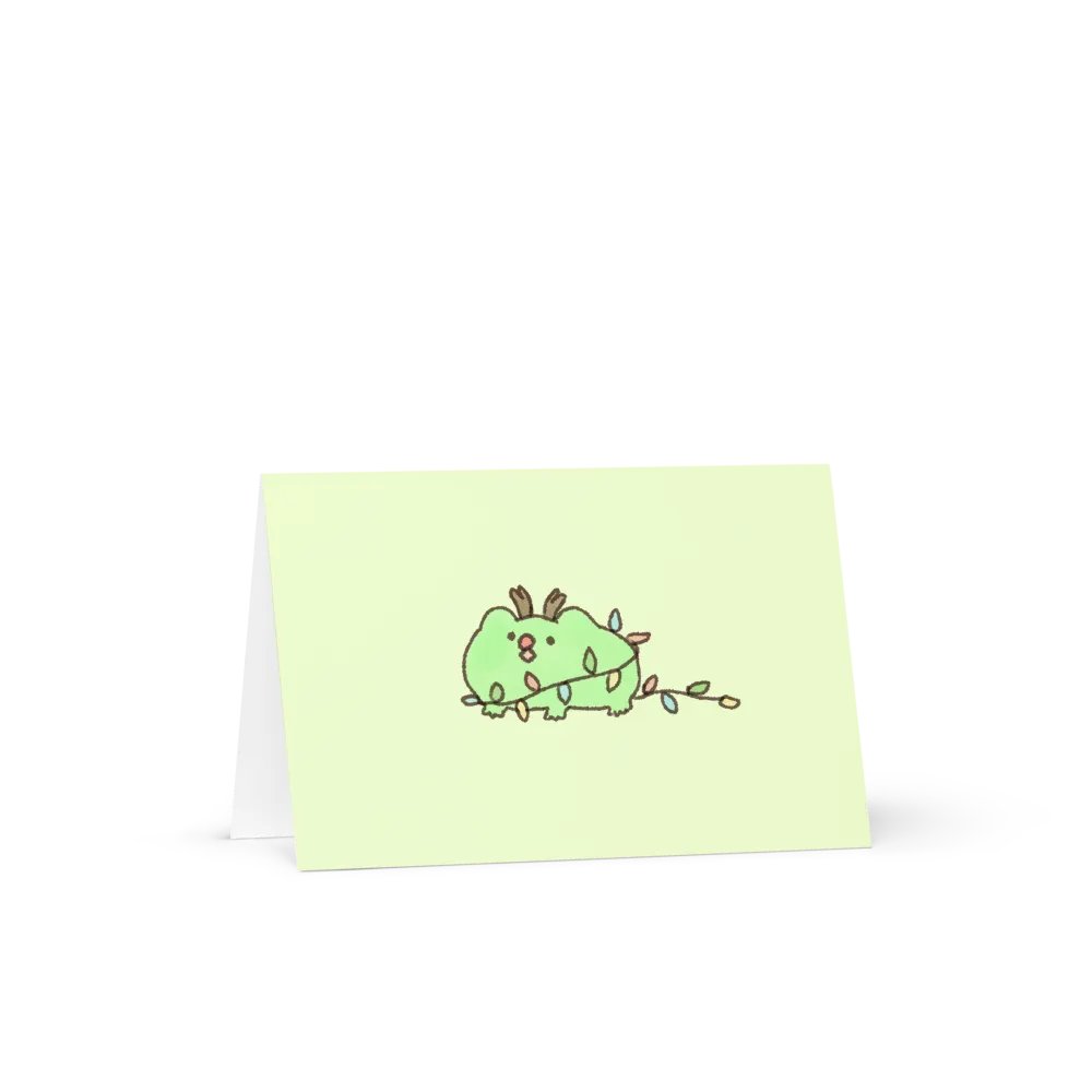 Reindeer Frog Lights Greeting Card product image (5)
