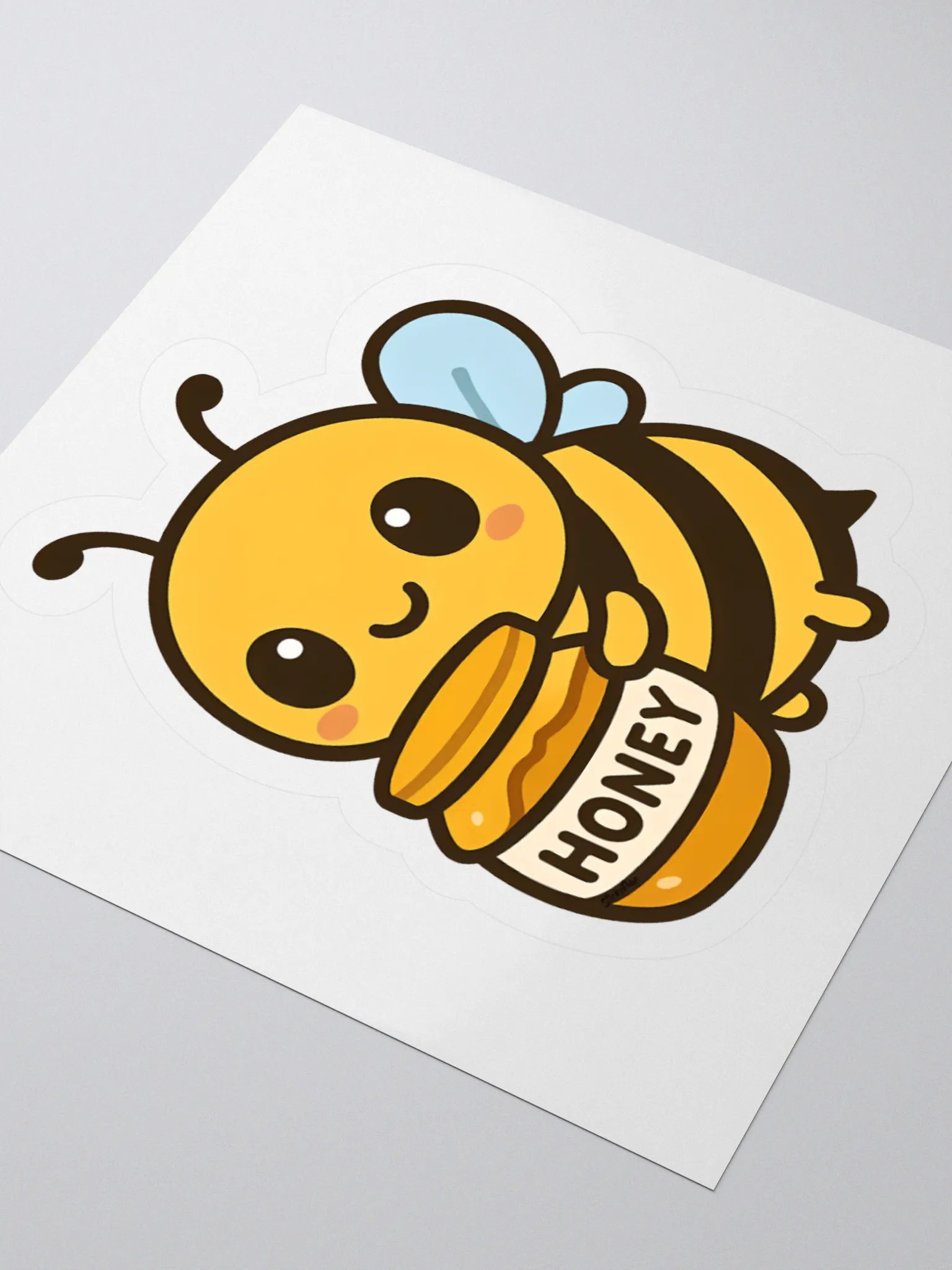 Adorable Bee with Honey Sticker product image (7)