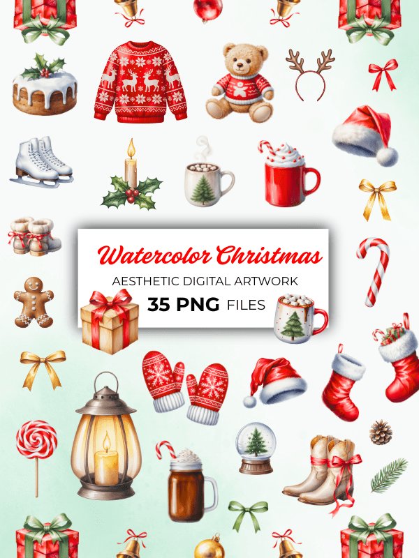 MRR/PLR Christmas Clipart PNG product image (1)