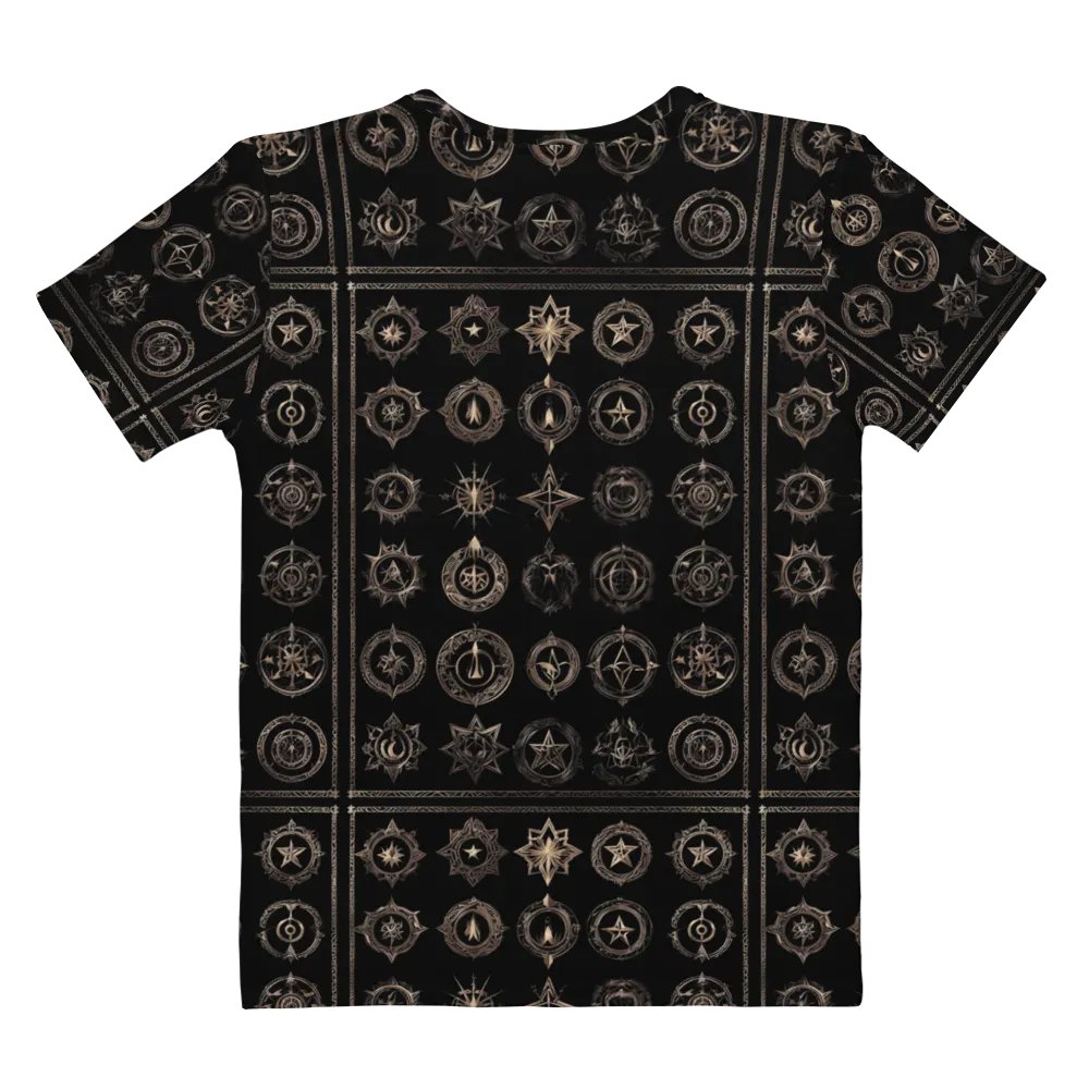 Black and Gold Symbology TShirt - all over print product image (3)