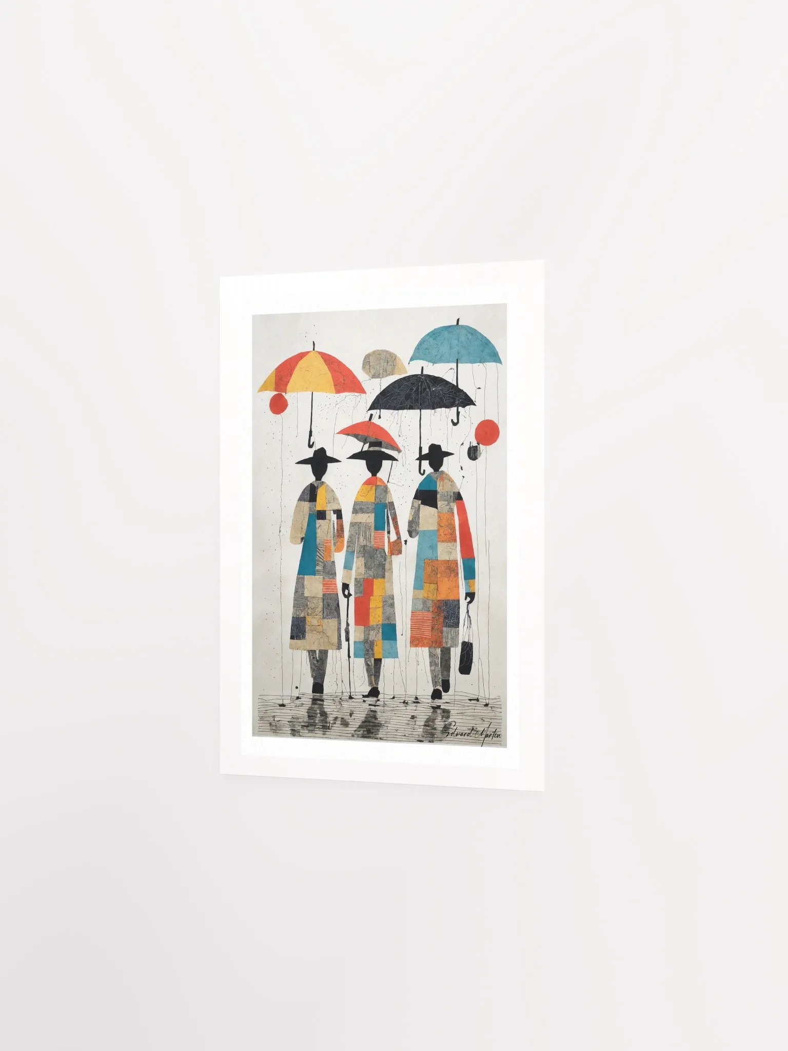 'Sunday Showers' by Edward Martin: Mixed Media Collage Print product image (3)