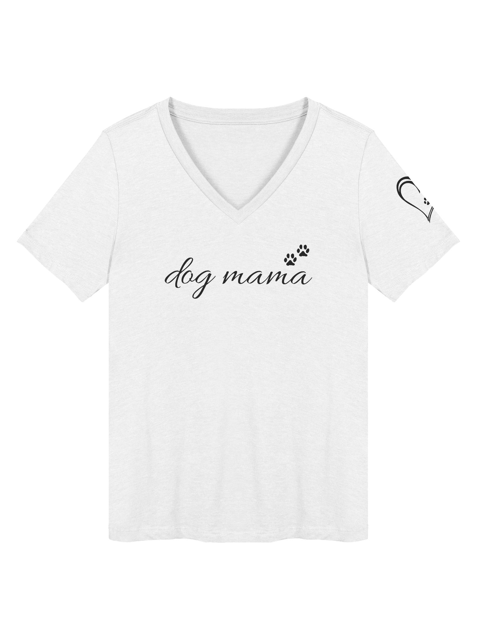 Dog Mama V-Neck Tee product image (1)