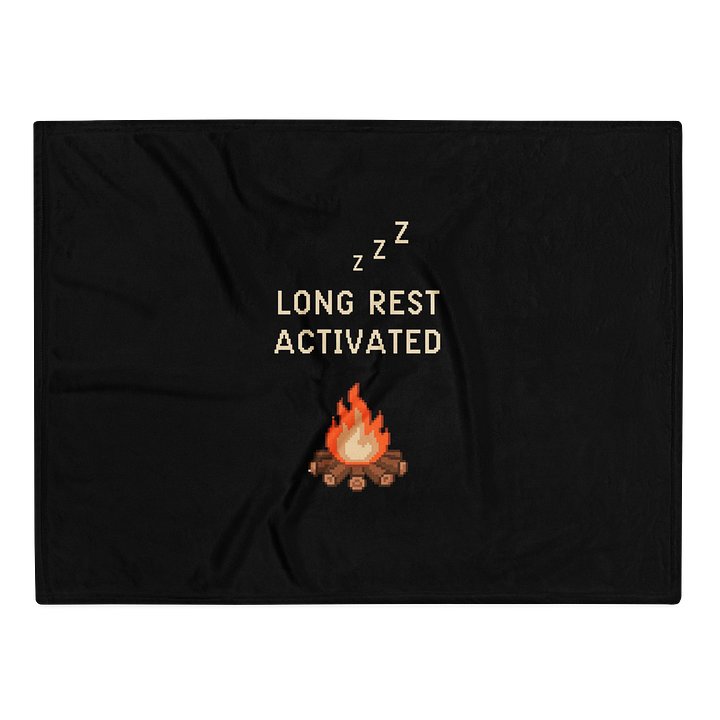 Long Rest Activated Blanket | Chronic Illness Recovery & Gamer Rest Throw product image (1)