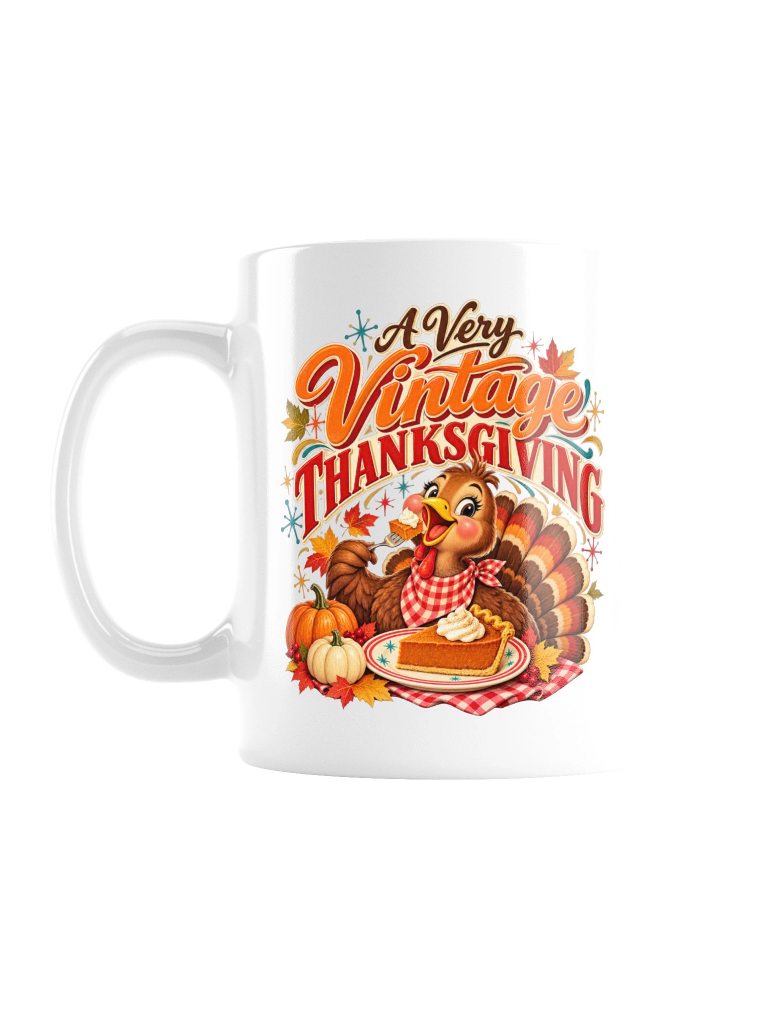 A Very Vintage Thanksgiving — Retro Thanksgiving Mug product image (3)