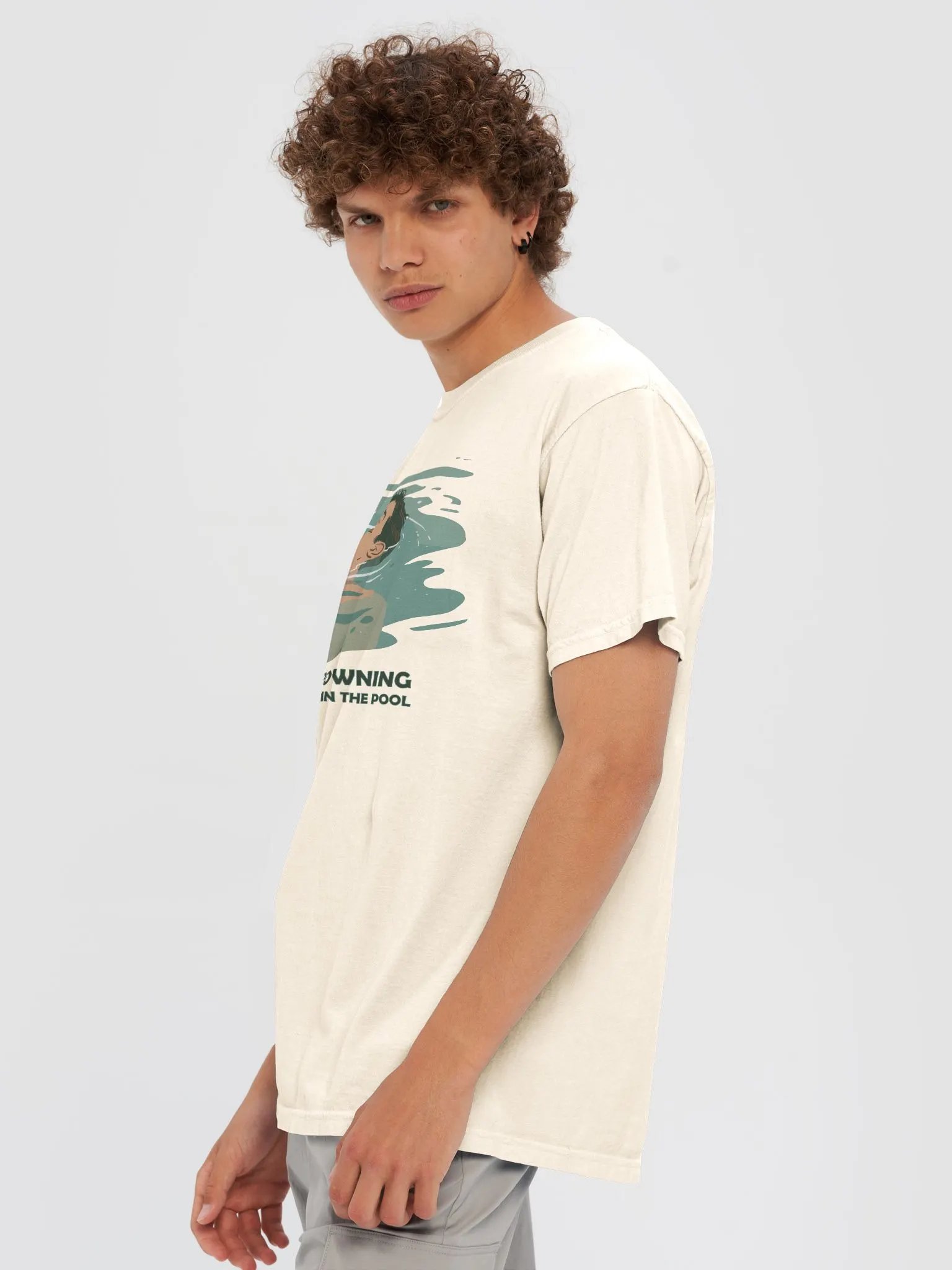 Pool Sleeping - Cotton T-Shirt product image (62)