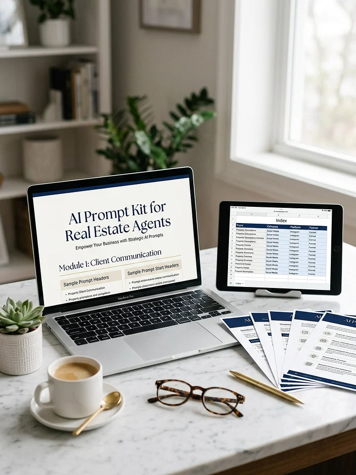 AI Prompt Kit for Real Estate Agents - 110 Ready-to-Use Prompts product image (1)