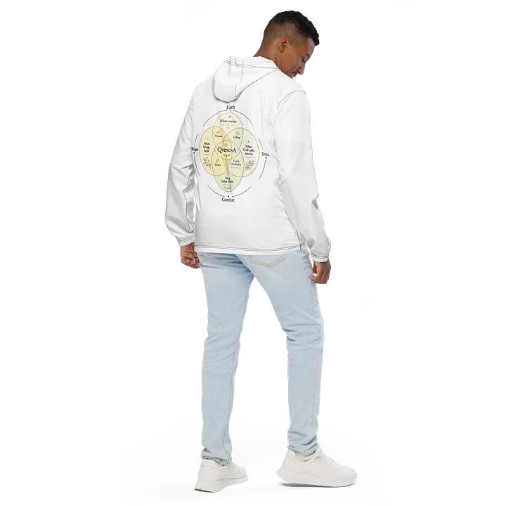 White Faith Windbreaker - unisex product image (1)