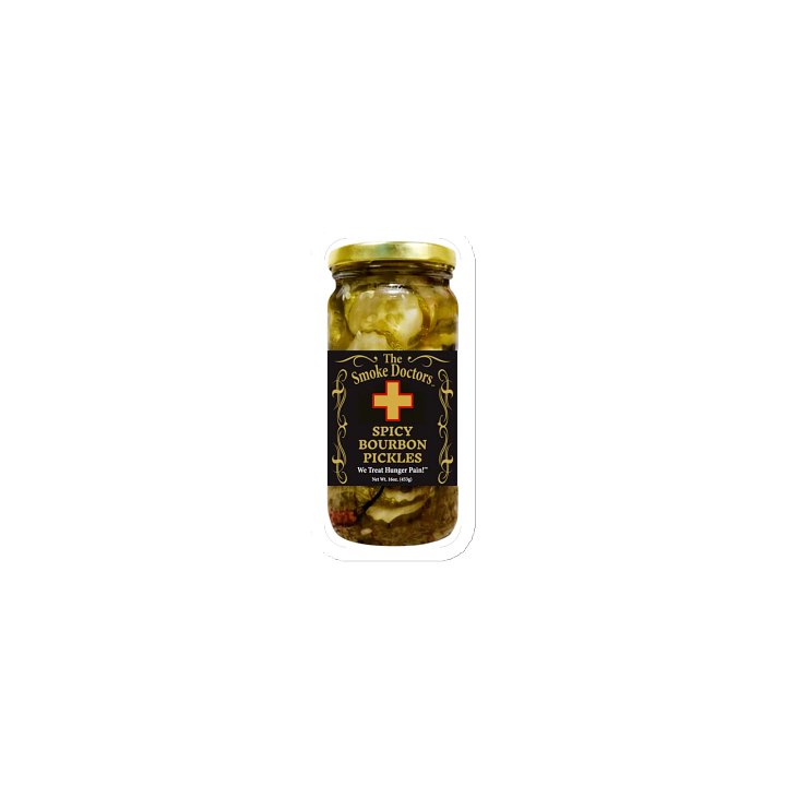 The Smoke Doctors Spicy Bourbon Pickles Die-Cut Magnet product image (1)
