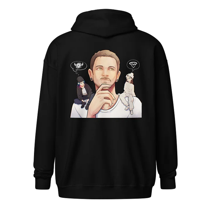 Glitter & Smoke - Dark Zip Up Hoodies product image (2)