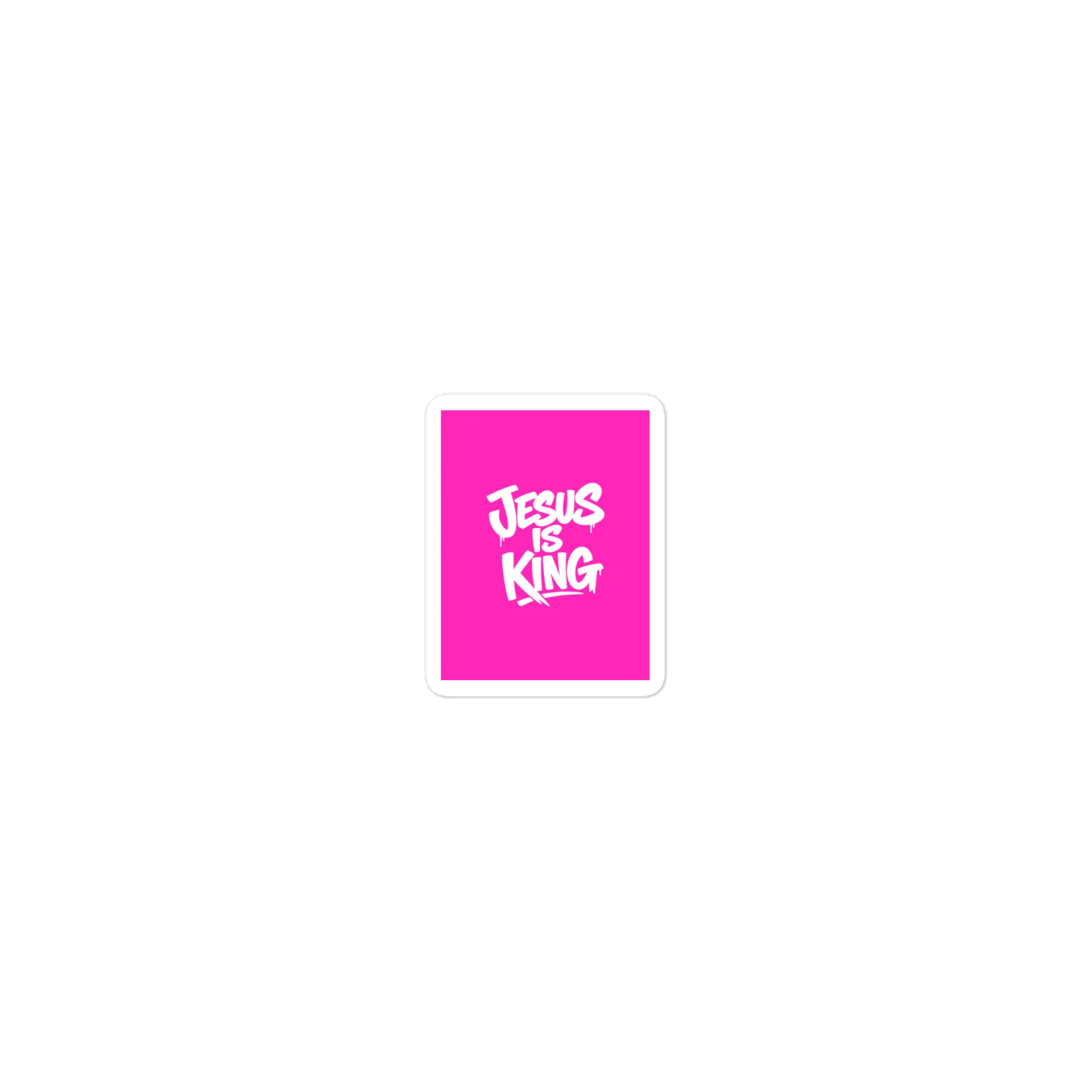 Pink Jesus is King Die-Cut Sticker product image (2)