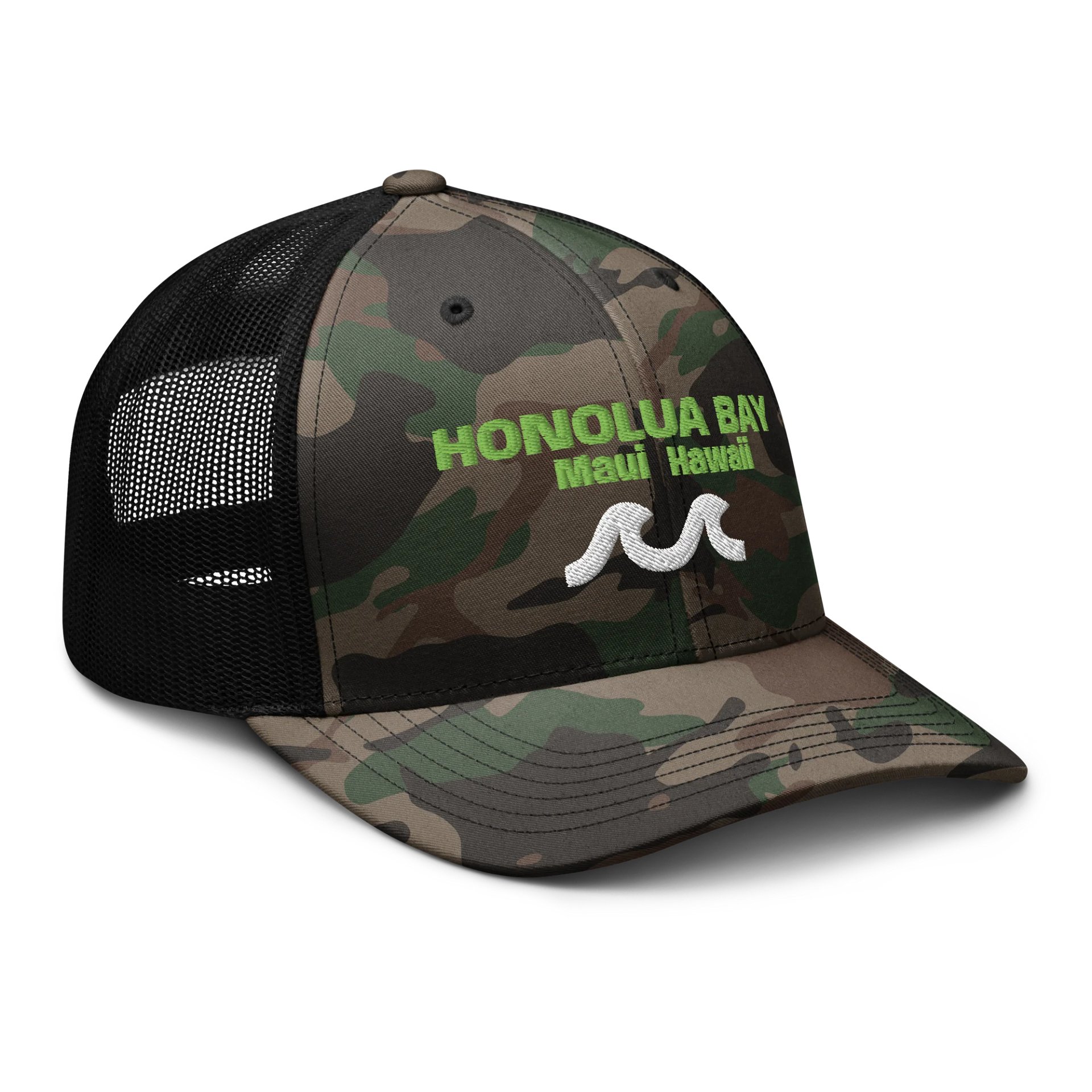 Honolua Bay Maui, Hawaii - Camouflage Trucker Hat product image (8)