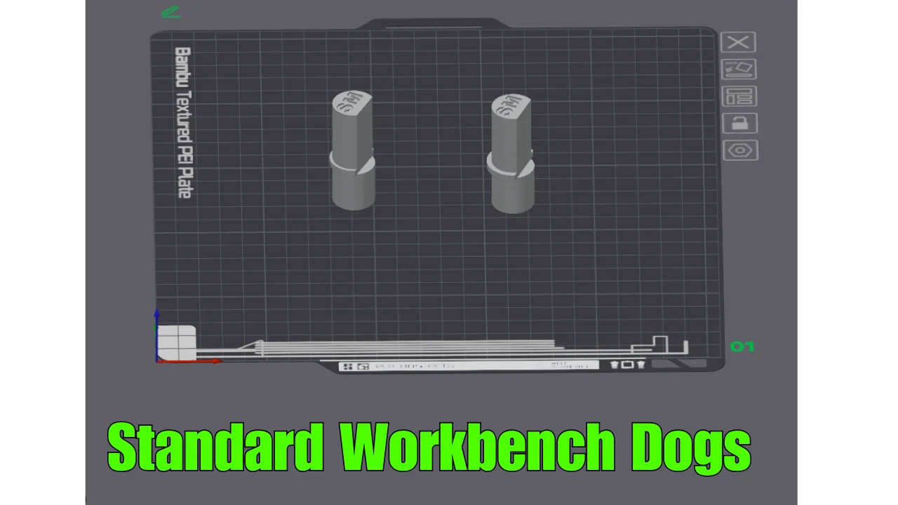 Bench Dog STL Print File Bundle for 3/4 inch Dog Holes product image (6)