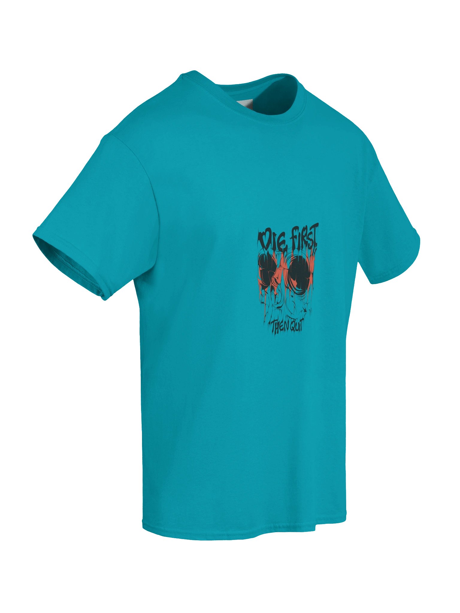 Hidenza Tee – Cyan Turquoise Oversized T-Shirt product image (6)