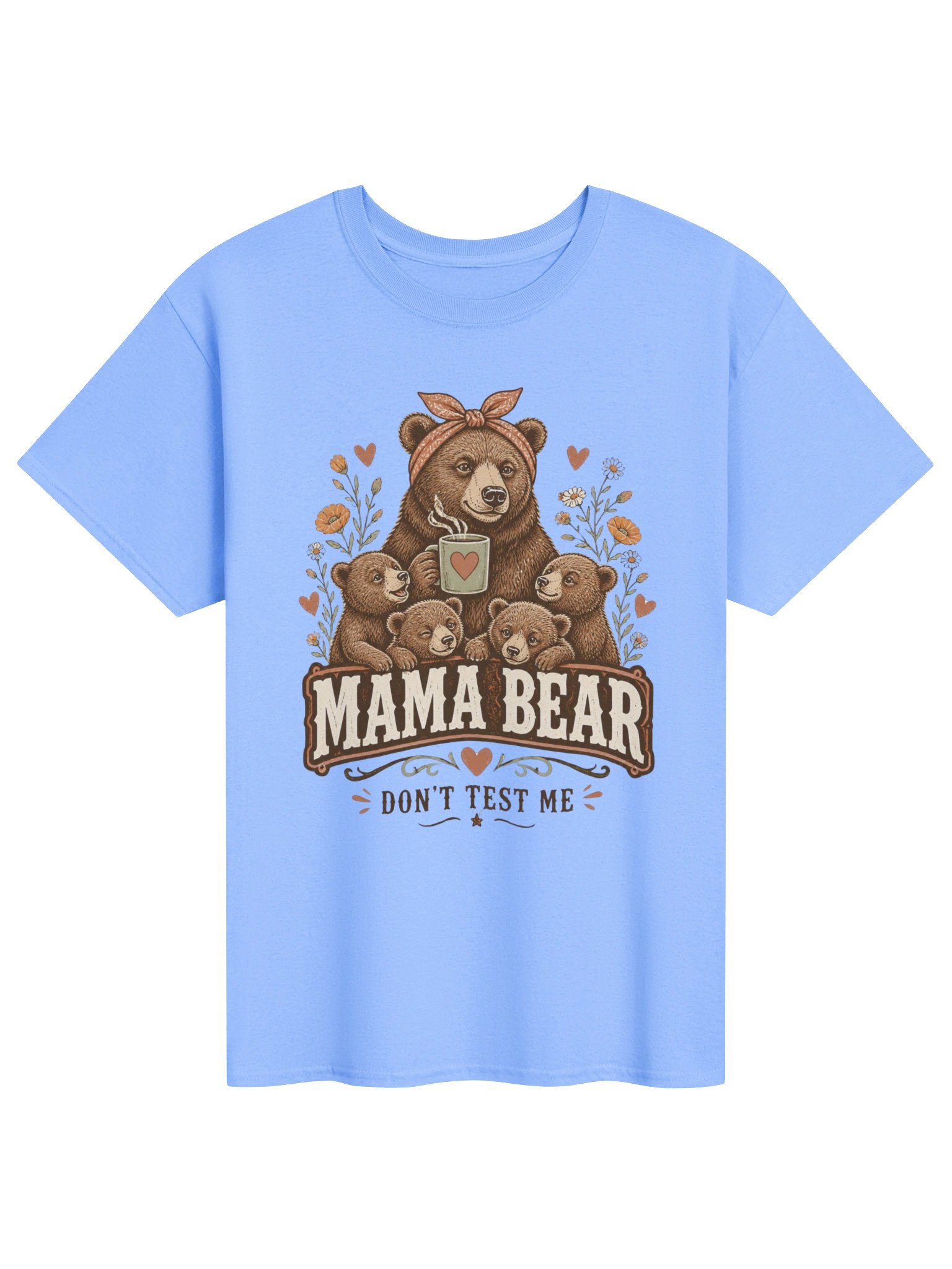 Mama Bear Shirt, Funny Mom Tee, Mother’s Day Gift, Coffee Mom Sweatshirt, Don’t Test Me Mom Shirt product image (7)