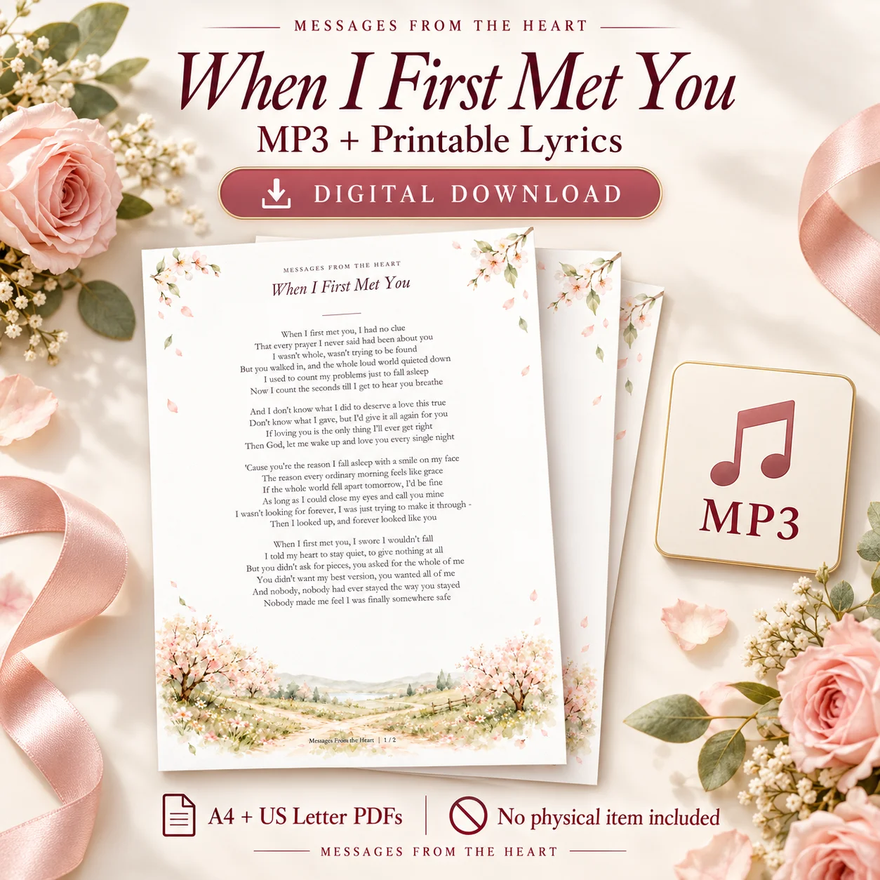 When I First Met You — MP3 + Printable Lyrics product image (1)