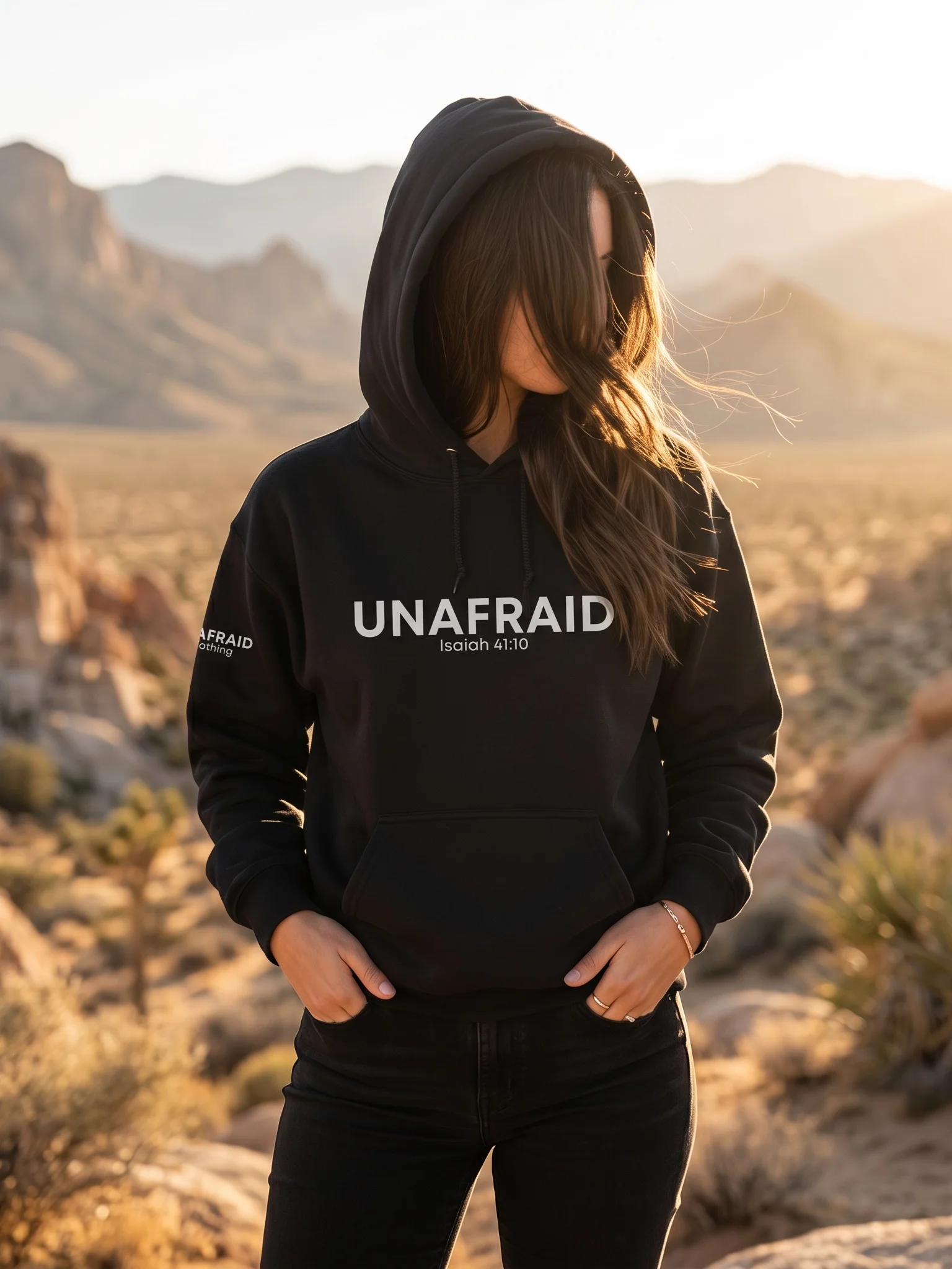 UNAFRAID Black OG Hoodie product image (1)