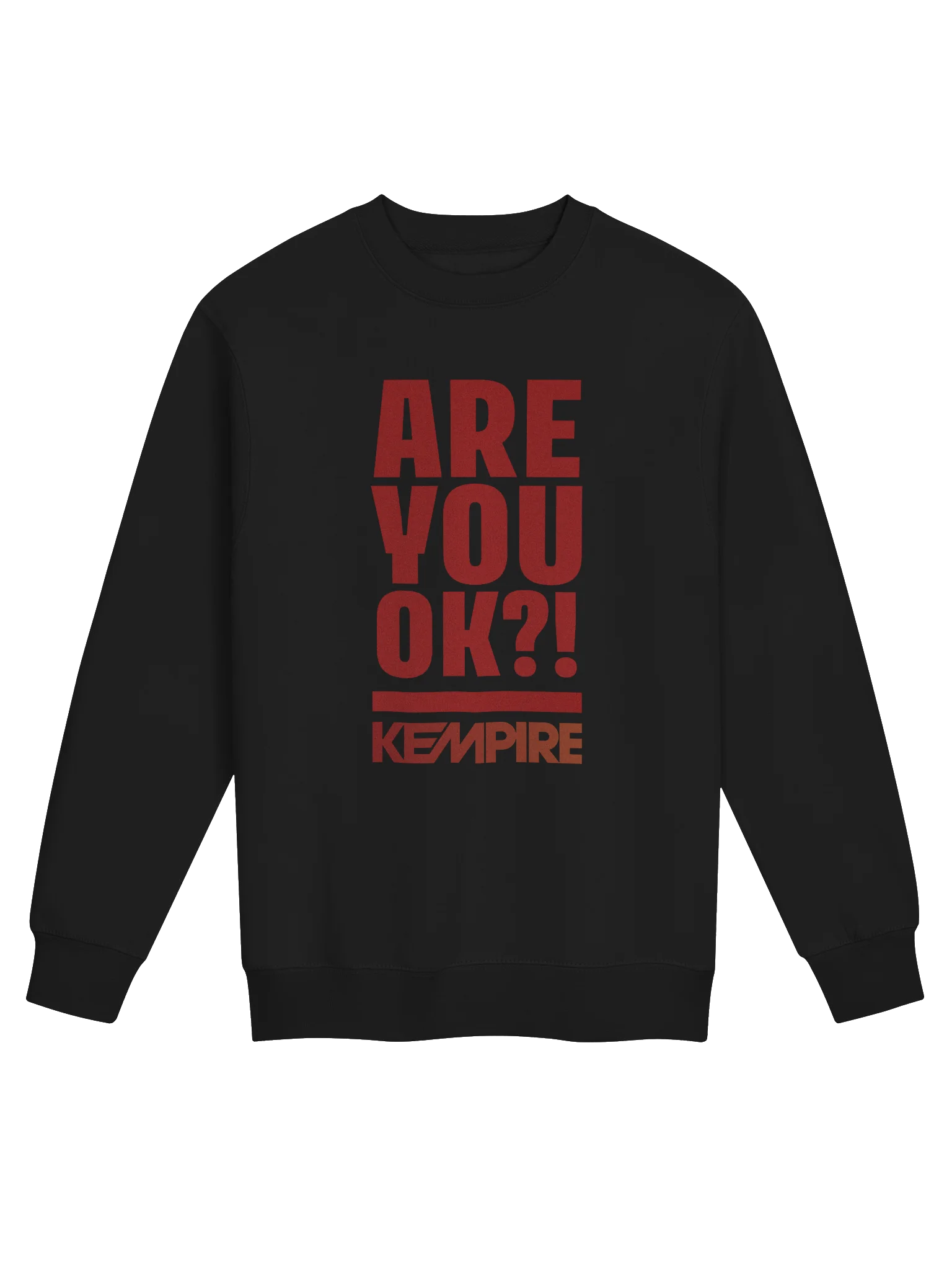 Are You Ok? Crewneck Sweatshirt (Red) product image (5)