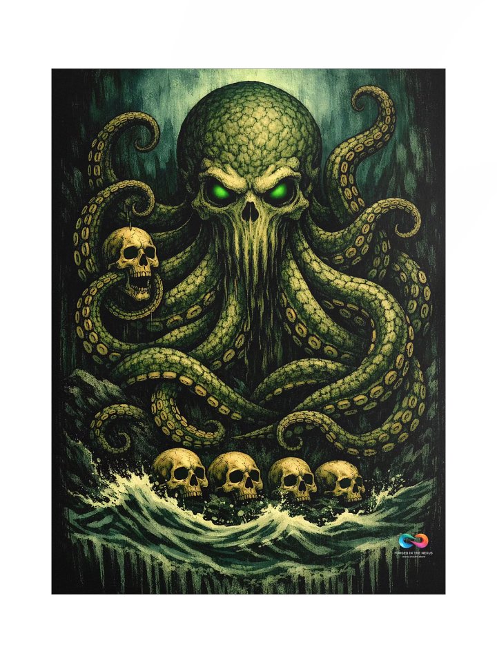 CINEMATIC ART POSTER – CREEPY OCTOPUS #001 product image (1)
