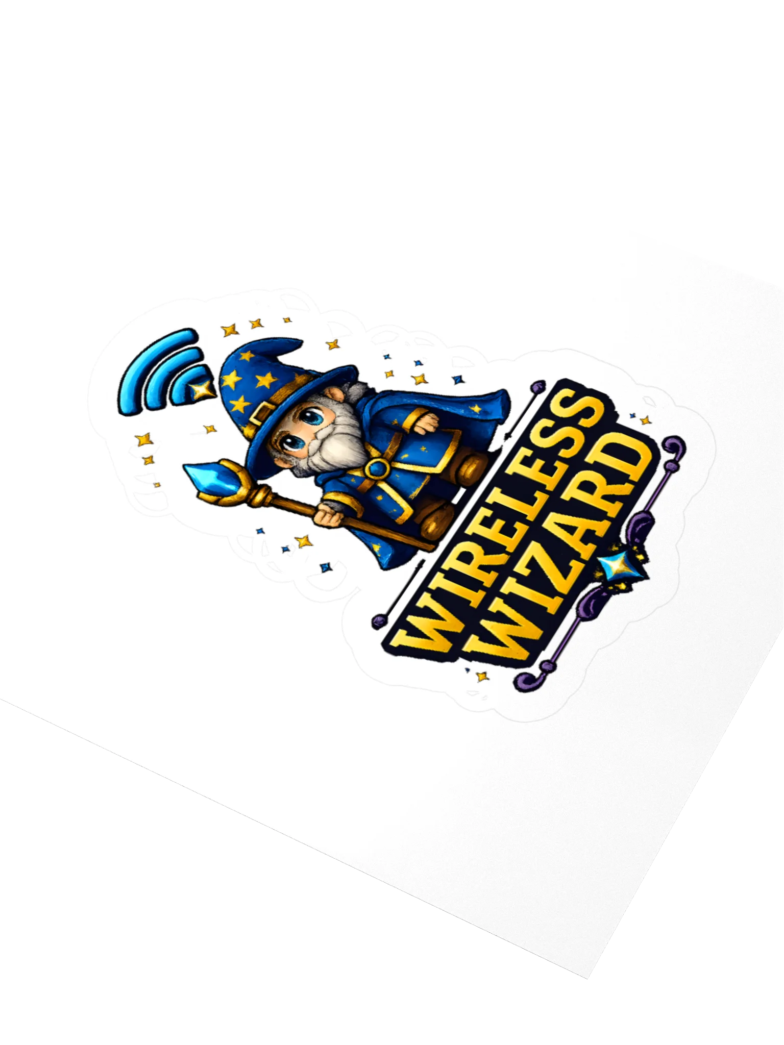 Wireless Wizard Logo Sticker product image (8)