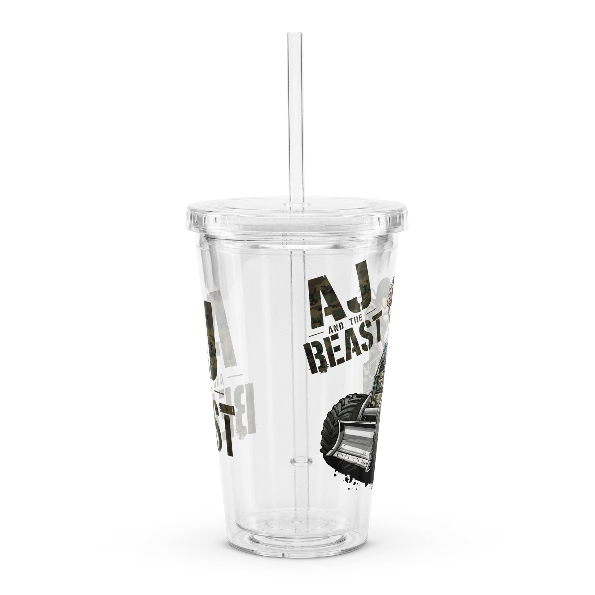 Double Wall Clear Plastic Tumbler (16 oz) : CAMO product image (2)