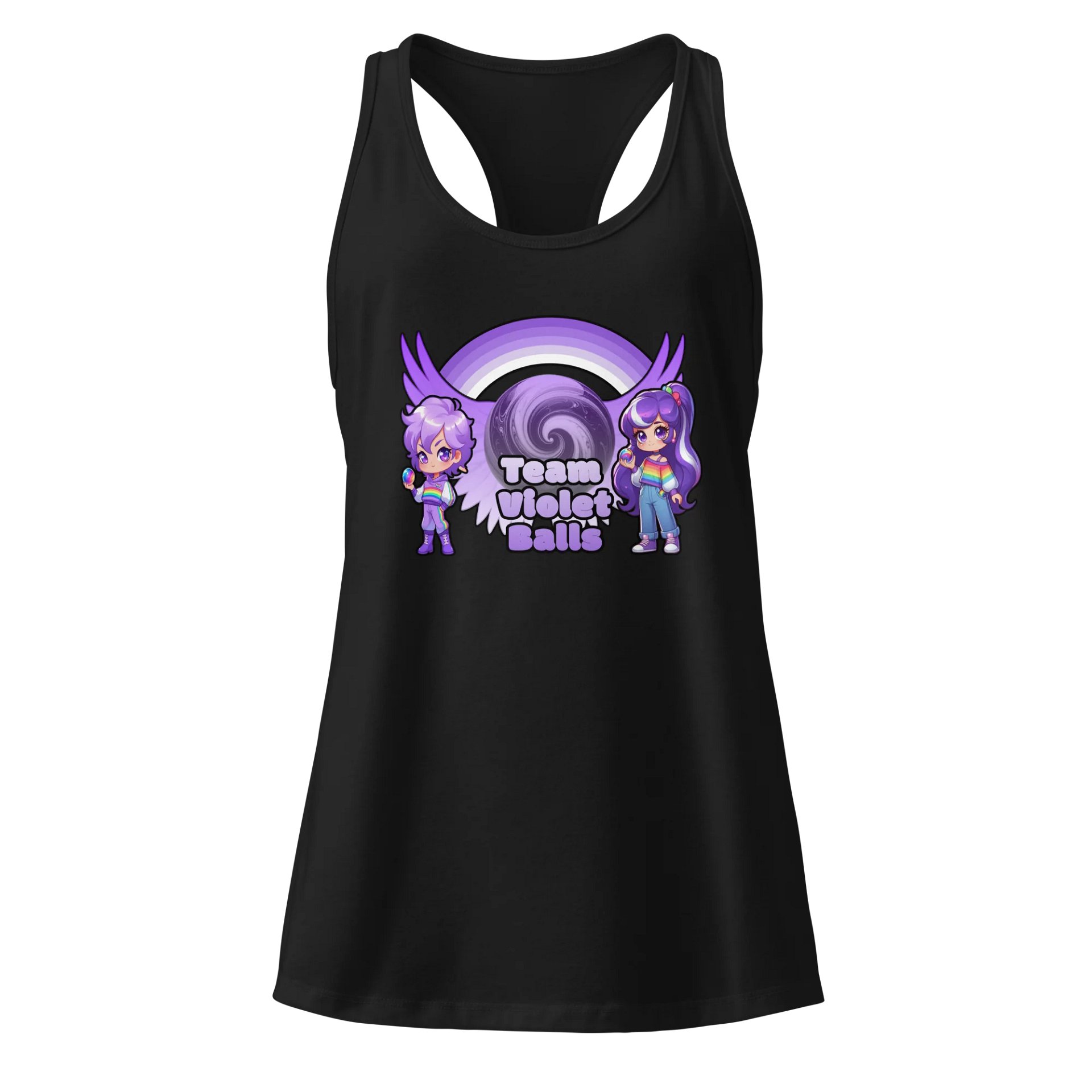 Team Violet Racer Tank product image (1)