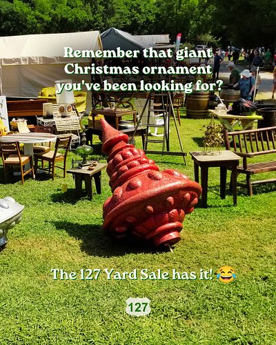 We always say… You can find anything and everything at the #127YardSale! 😄

What will you be looking for? August 6-9, 2026

#...