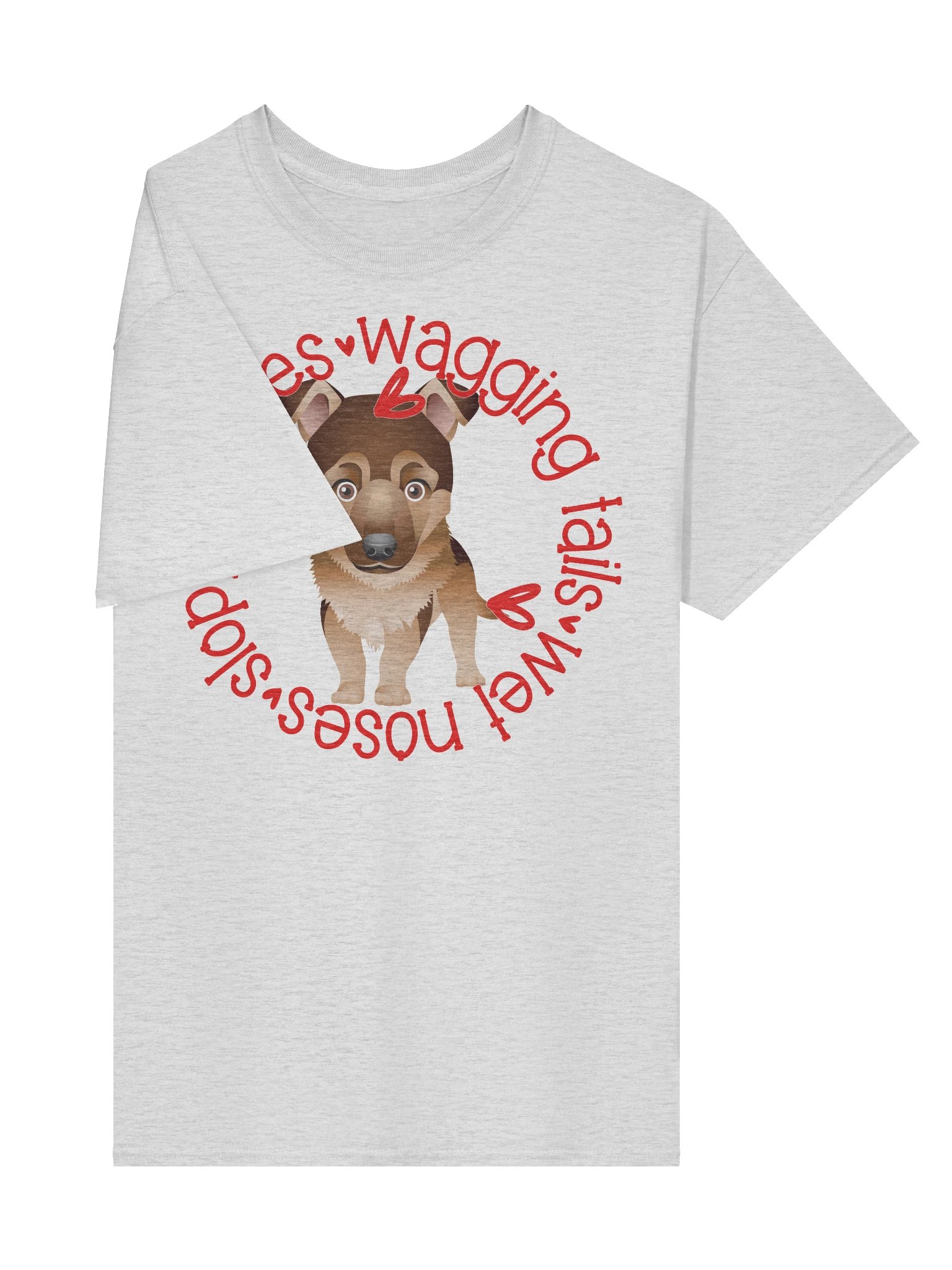 Sloppy Kisses German Shepherd T product image (136)