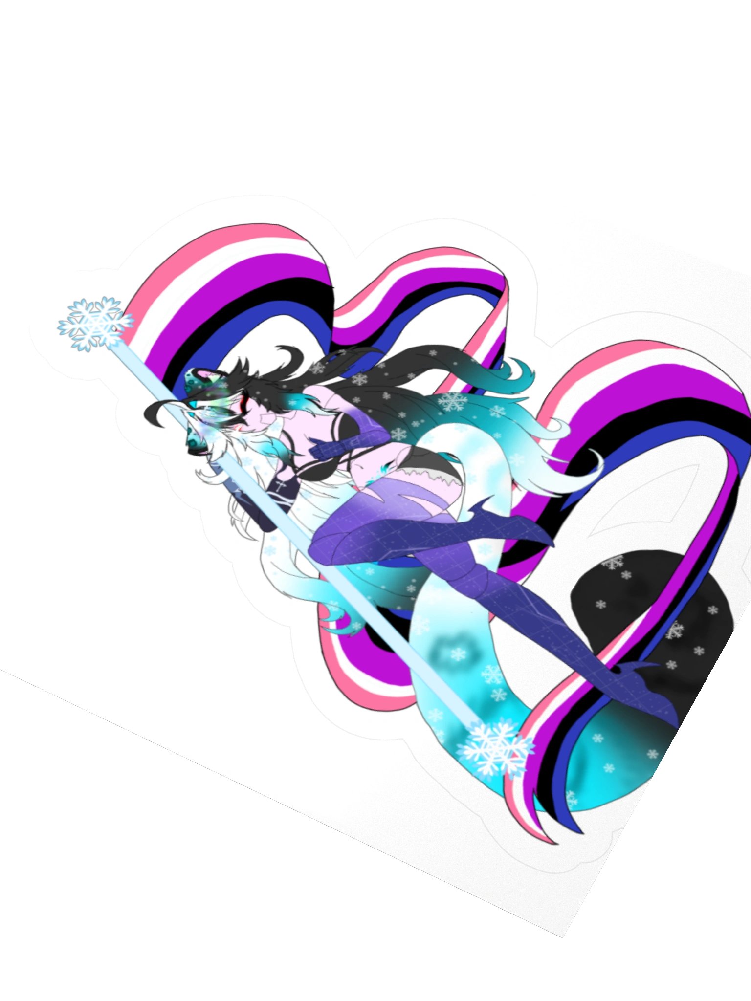 Genderfluid Flag Sticker product image (7)